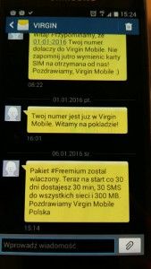 Potwierdzenie aktywowania uslugi Freemium